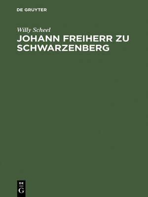 cover image of Johann Freiherr zu Schwarzenberg